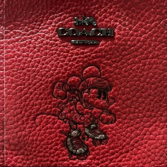 Coach X Disney Red Minnie Mouse Wristlet  Limited Edition (NWOT) - Picture 2 of 6